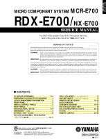 Yamaha RDXE-700 - Service Manual 
